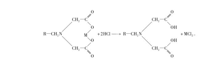 螯合樹脂再生,原理,步驟